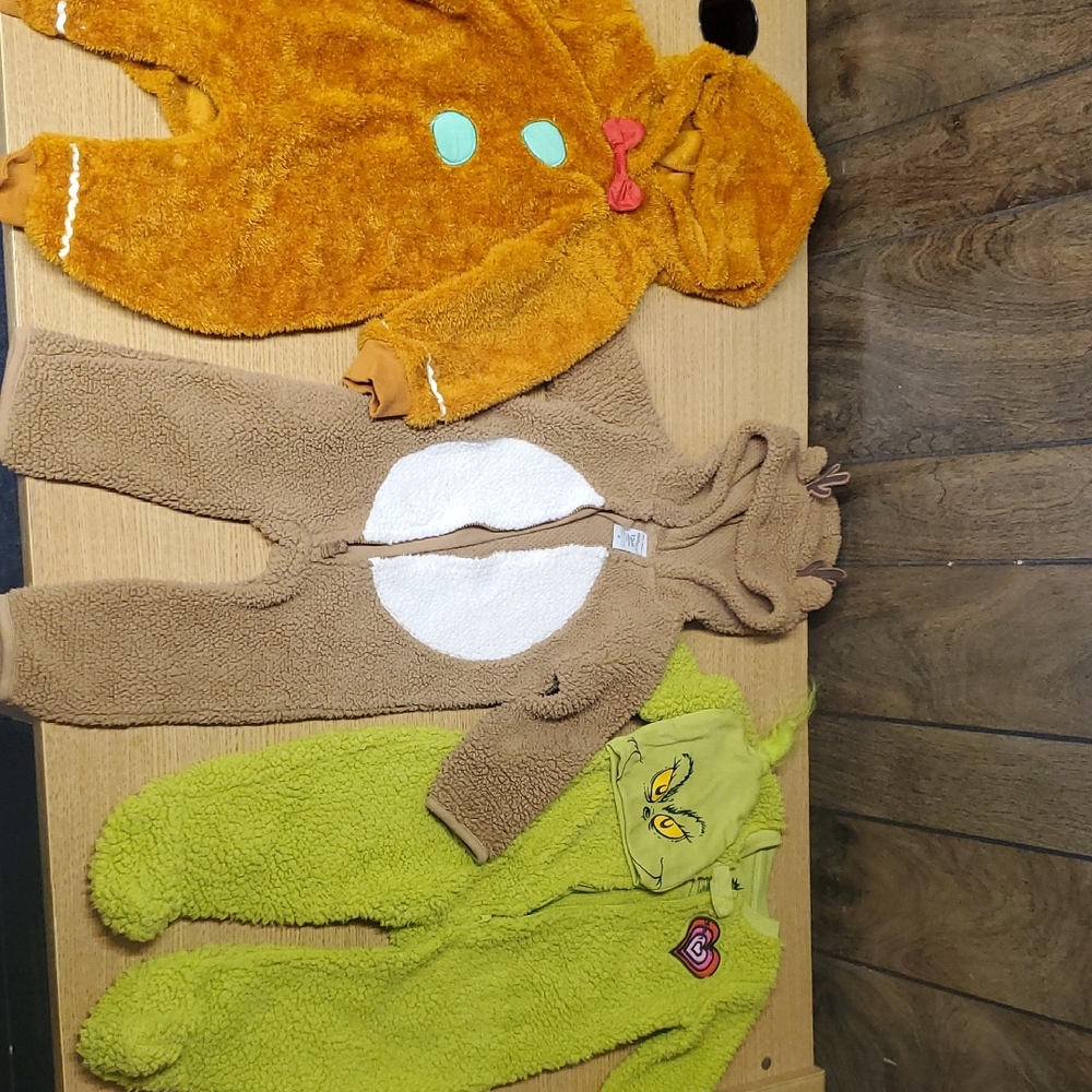 Furry Winter-Themed Baby Onesies